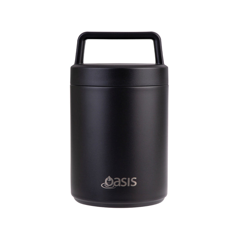 Oasis Food Flask with handle 480ml Black
