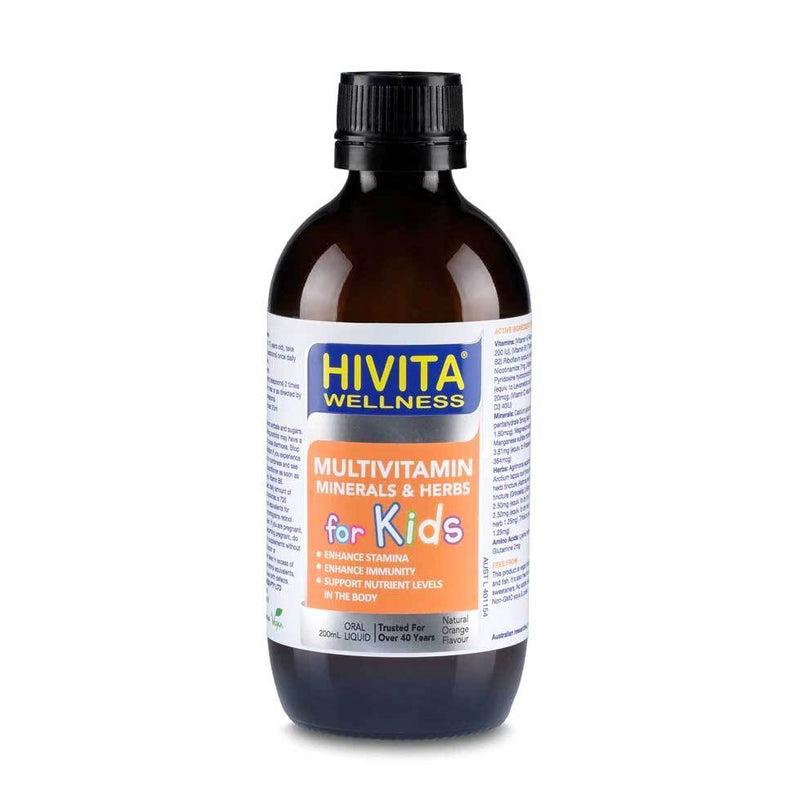 Hivita Multivitamin Mineral & Herbs Kids Liquid 200ml