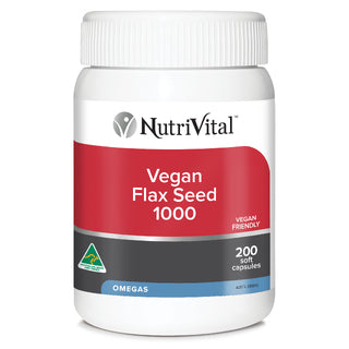 NUTRIVITAL Vegan Flaxseed Oil 1000 200C