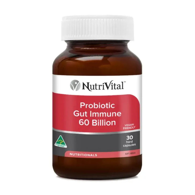 Nutri Vital Probiotic Gut Immune 60 Billion 30 Caps
