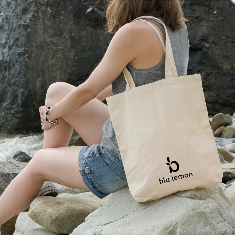 Blue Lemon Natural Tote