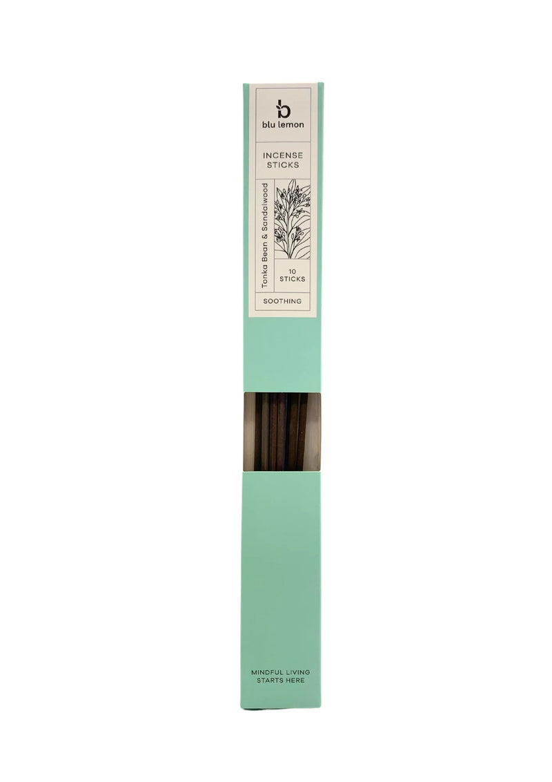 Blu Lemon Incense Sticks Tonka Bean & Sandalwood 10 Sticks