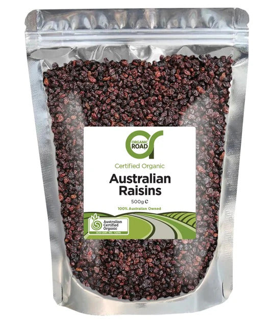 Organic Road Australian Raisins 500g — Go Vita Burwood