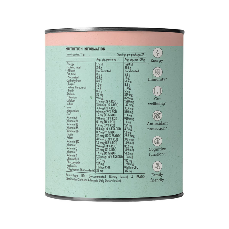 Nutra Organics Super Greens + Reds Watermelon 300g