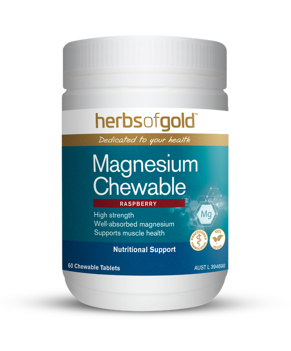 Herbs Of Gold Magnesium Chewable 60ct
