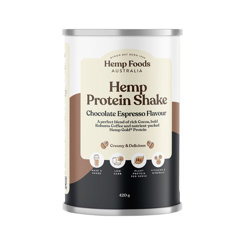 Hemp Foods Australia Organic Hemp Protein Chocolate Espresso Flavour 420g