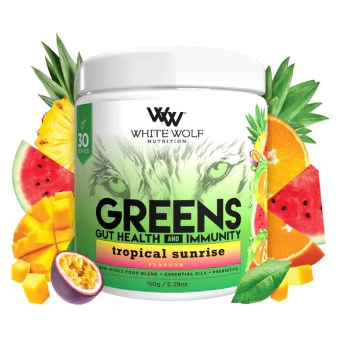 White Wolf Nutrition Greens Tropical Sunrise 150g