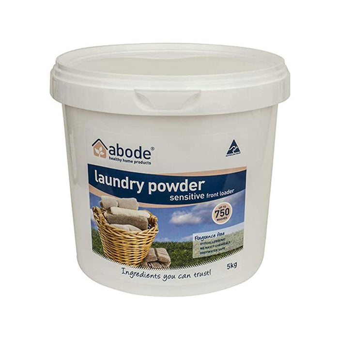 Abode Laundry Powder Front Top Blue Mallee Eucalyptus 1kg