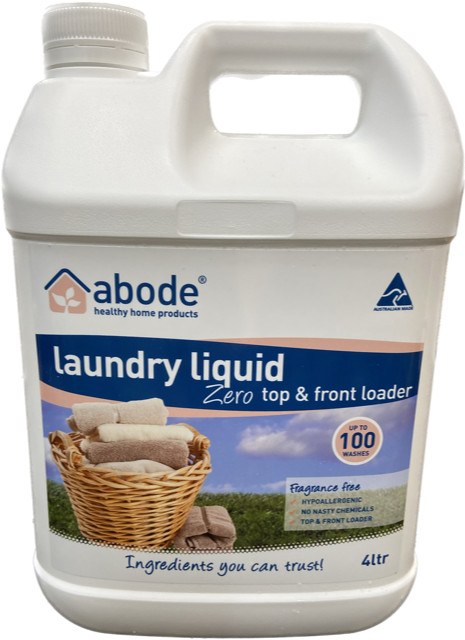 Abode Laundry Liquid Front and Top Loader Zero 4L