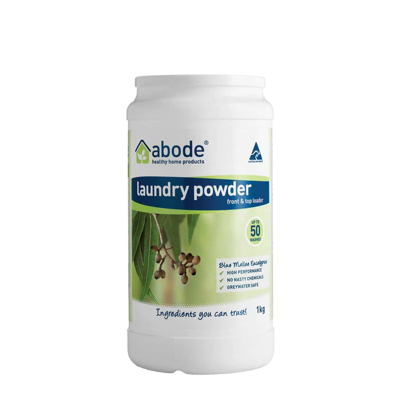 Abode Laundry Powder Front and Top Loader Zero 1kg
