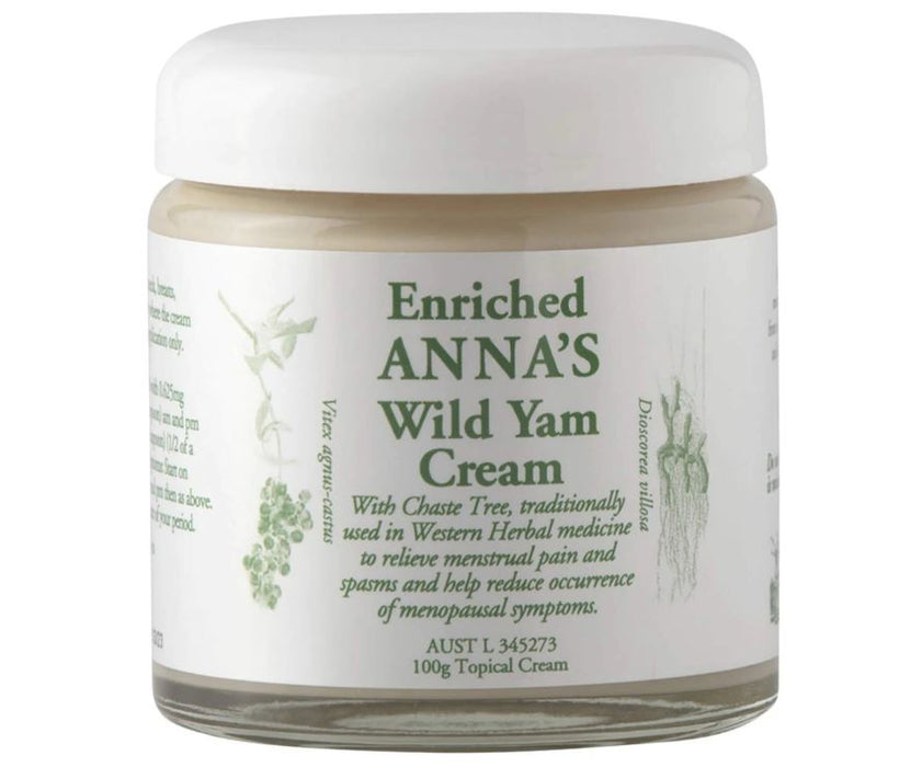 Anna's Wild Yam Cream (Her) Menstrual & Menopausal Symptoms 100g