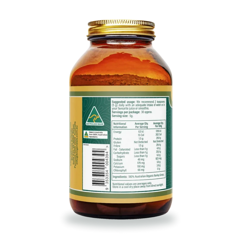 BIOG Organic Barley Grass 150g Powder