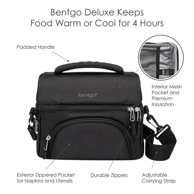 Bentgo Deluxe Lunch Bag (Carbon Black)