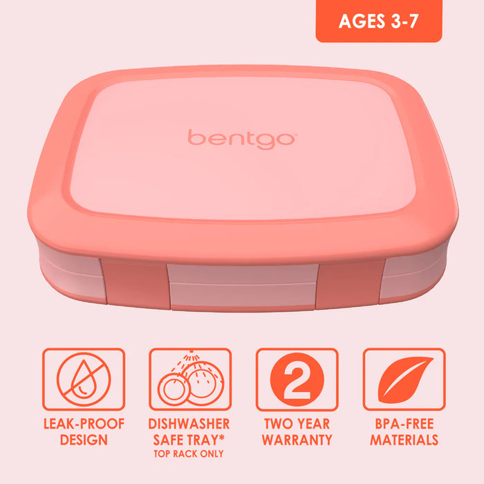 BENTGO KIDS Bento Lunch Box (Coral)