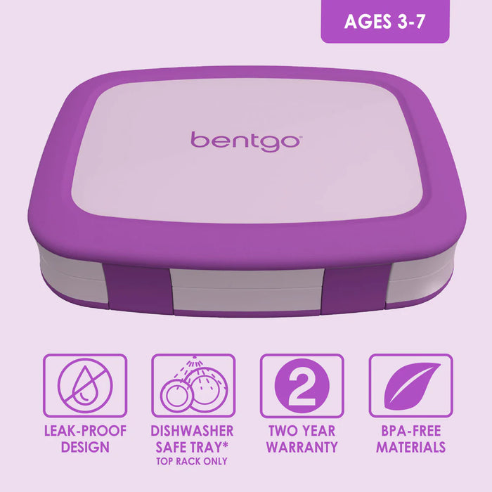 BENTGO KIDS Bento Lunch Box (Purple)