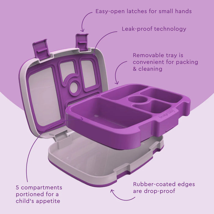 BENTGO KIDS Bento Lunch Box (Purple)
