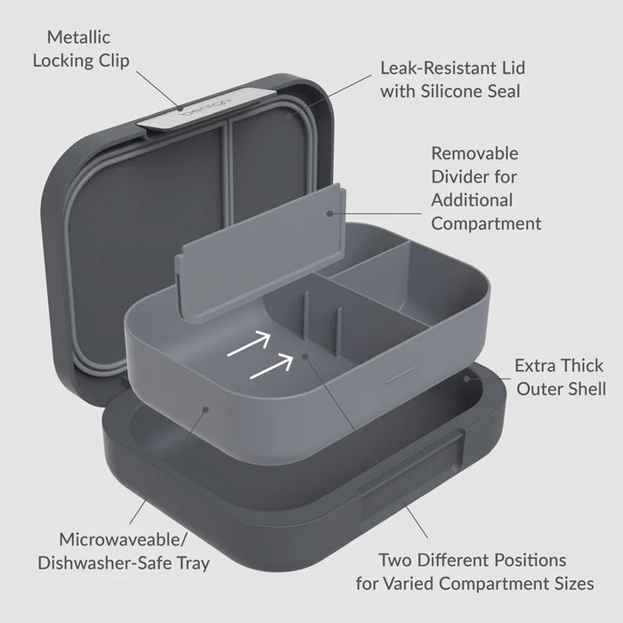 Bentgo Modern Lunch Box (Dark Grey)