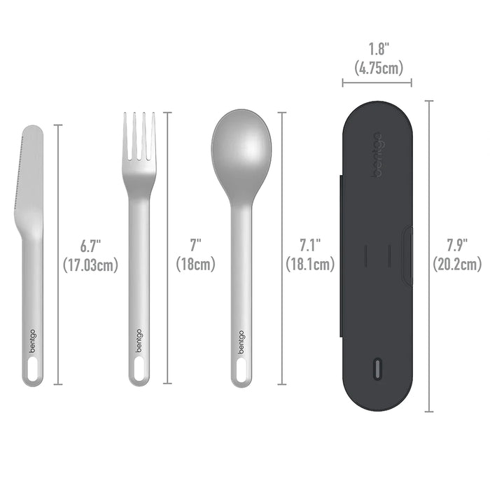 Bentgo S/S Travel Utensil Set Black