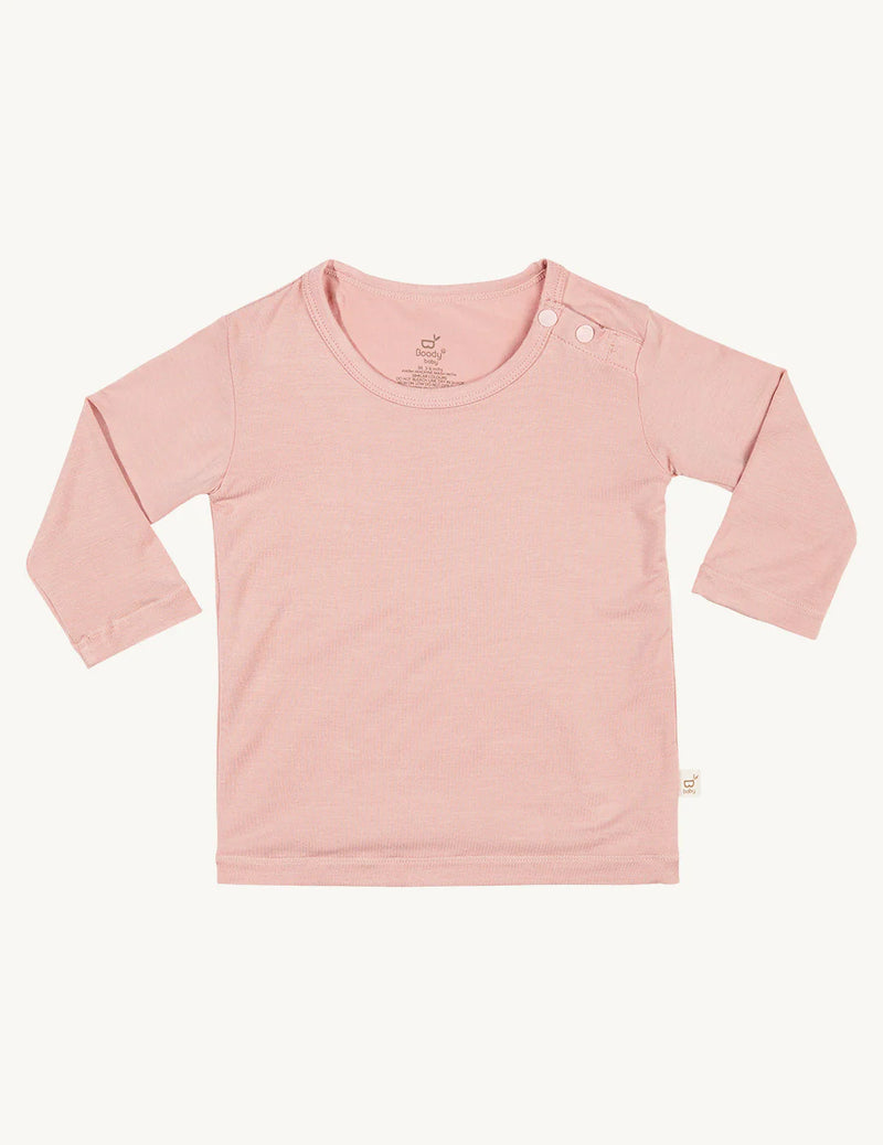 Boody Baby Long Sleeve Top Rose 3-6 OIAR