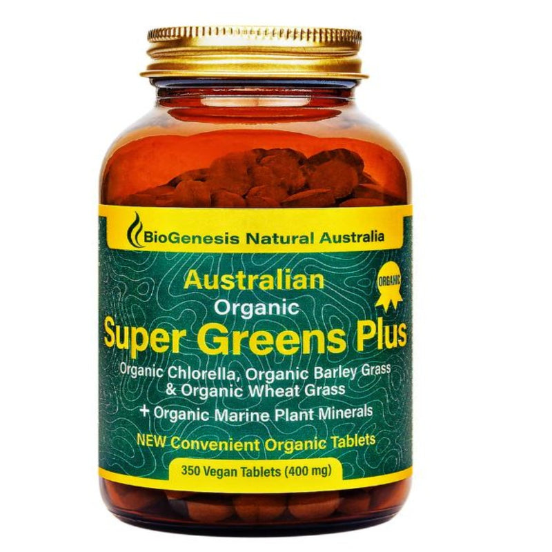 BioGenesis Natural Australia, Australian Organic Super Greens 350 Tablets