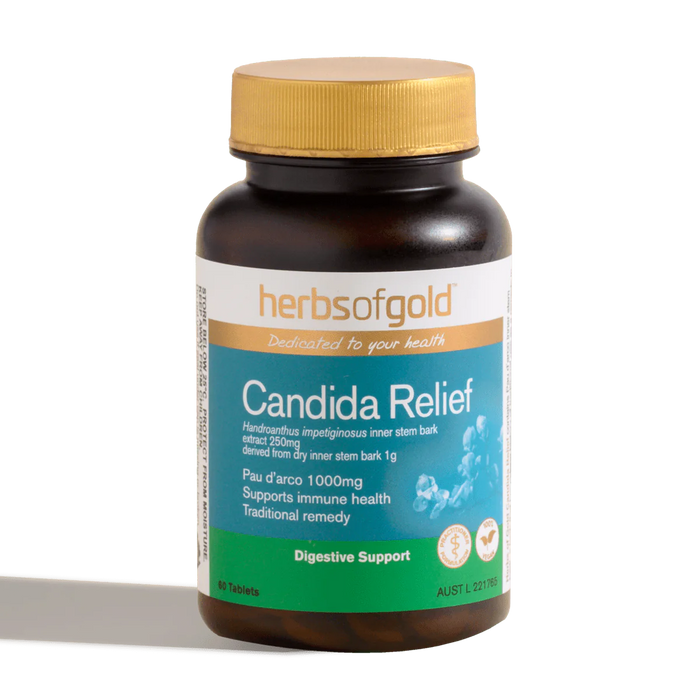 HERBS OF GOLD Candida Relief 60 tabs