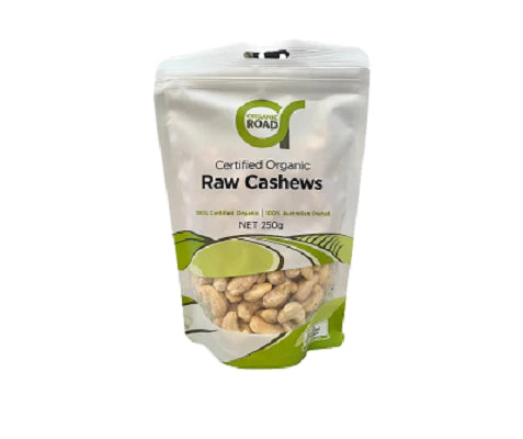 ORGANIC ROAD Raw Cashews 250G