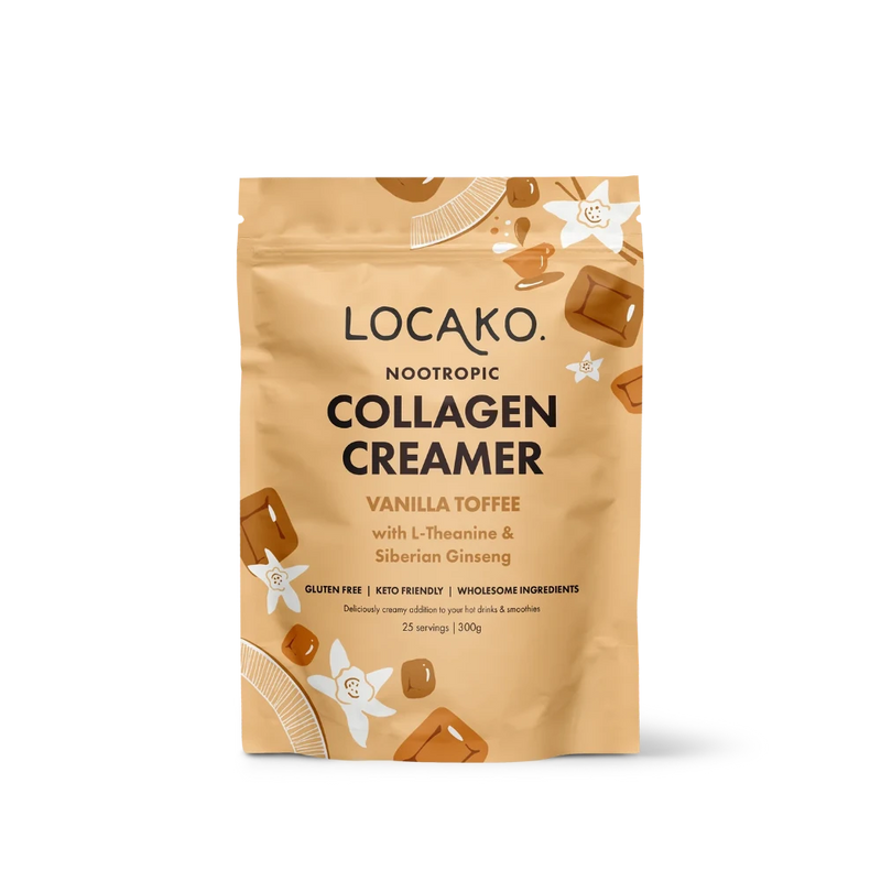 Locako Collagen Creamer Vanilla Toffee 300g