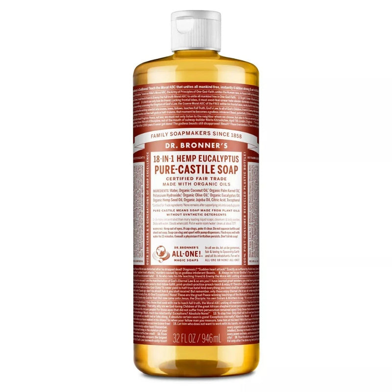 Dr. Bronner's 18-in1 Hemp Eucalyptus Pure-Castile Soap 946ml