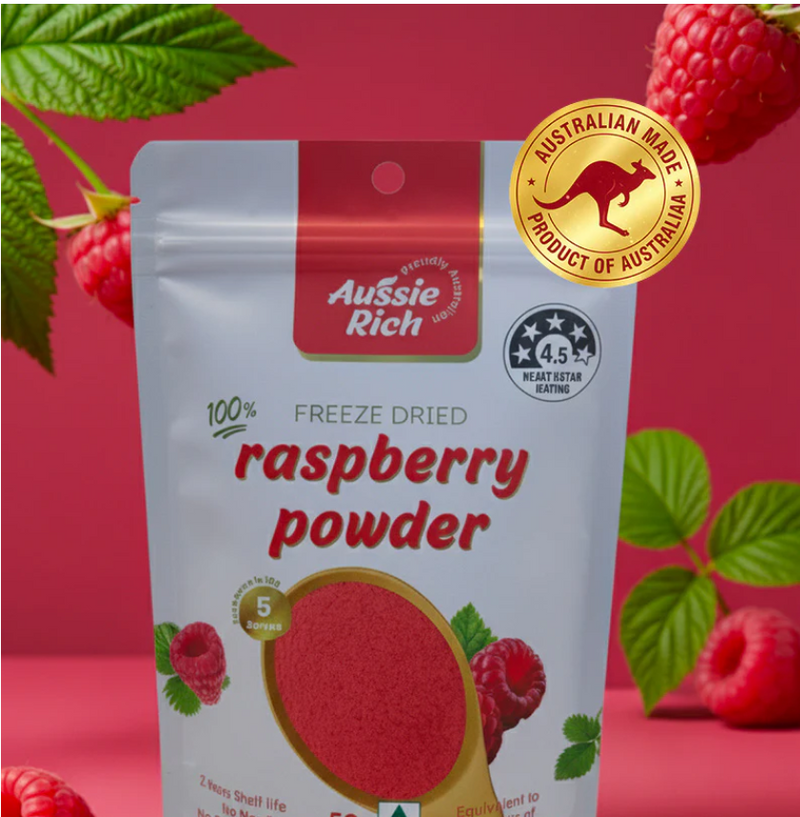 Aussie Rich Raspberry Powder 50g