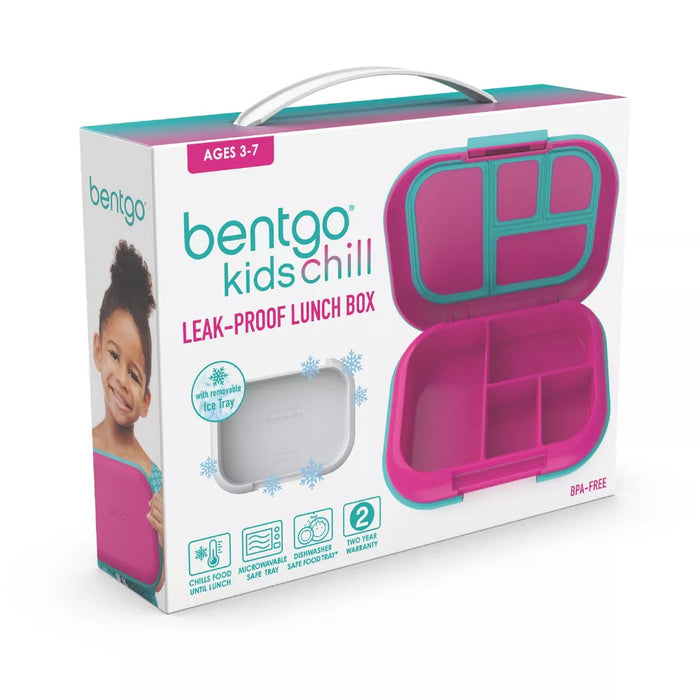 Kids Chill Bento Lunch Box Fuchsia/Teal