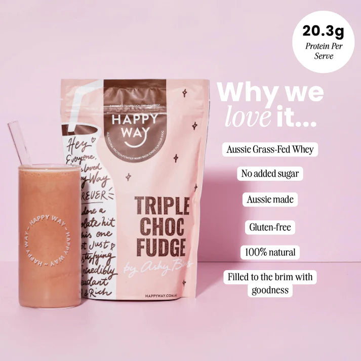 HAPPY WAY Triple Choc Fudge 500g