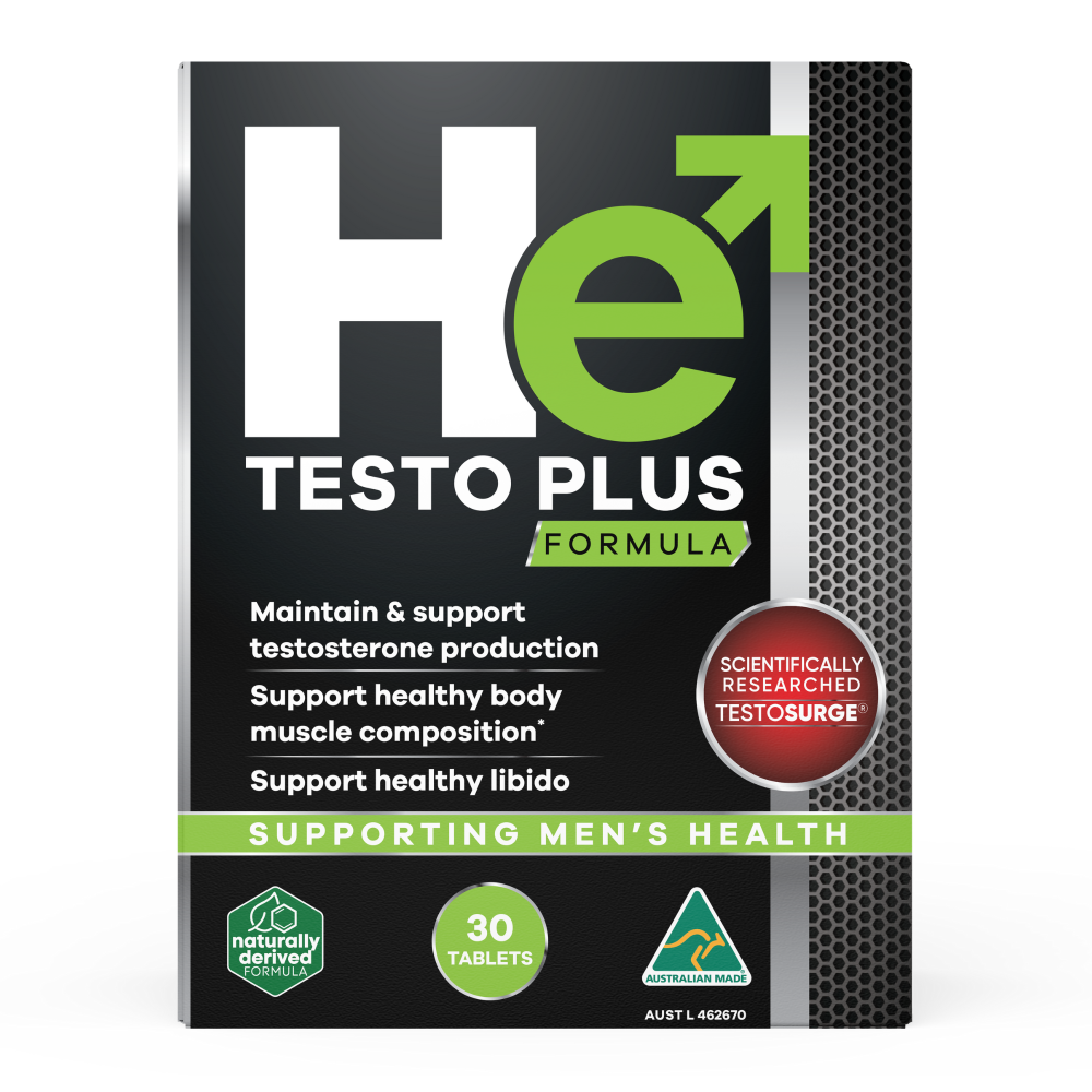 He Testo Plus Formula 30 tab — Go Vita Burwood