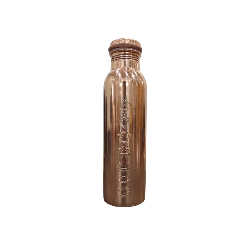 Zurit Copper Water Bottle 950ml Radiant Chakra Balance