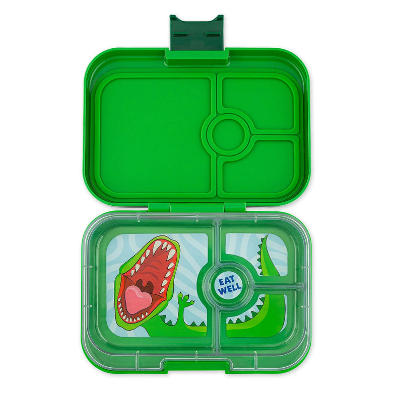 Bento Yumbox Panino - 4 compartment (jurassic green dinosaur)