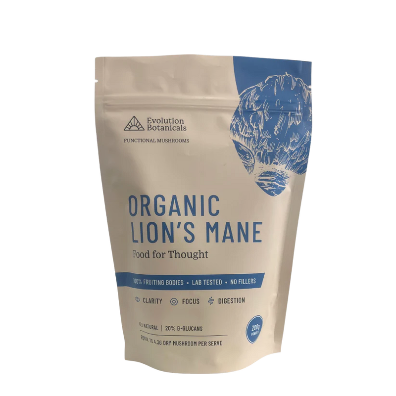 Evolution Botanicals Organic Lion's Mane 200g - Functional Mushroom
