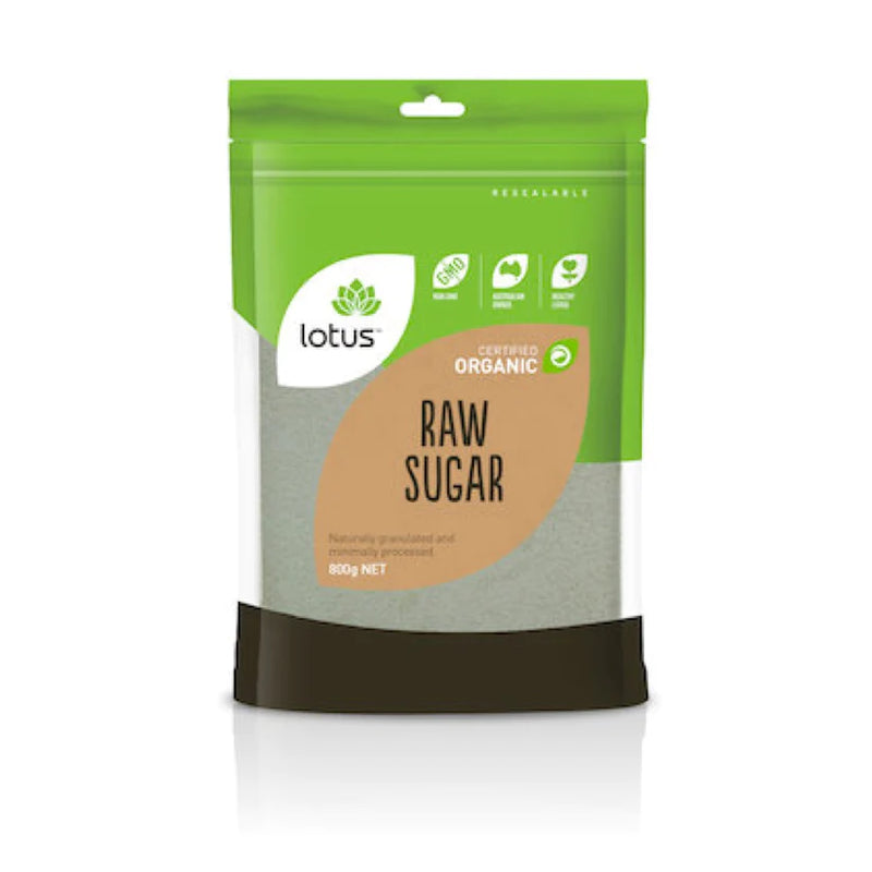 LOTUS Raw Sugar Org 800G