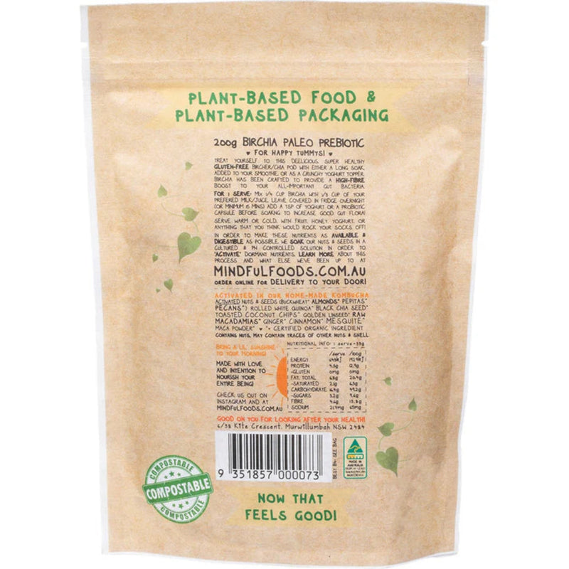 Mindful Foods Organic & Activated Bircher Paleo Prebiotic 200g