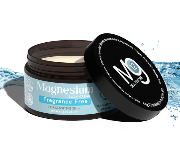 M12 Magnesium Cream Fragrance Free Body Cream 110g