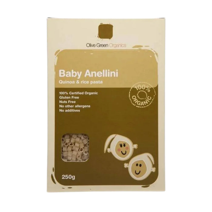Olive Green Org Baby Anellini Plain 250g