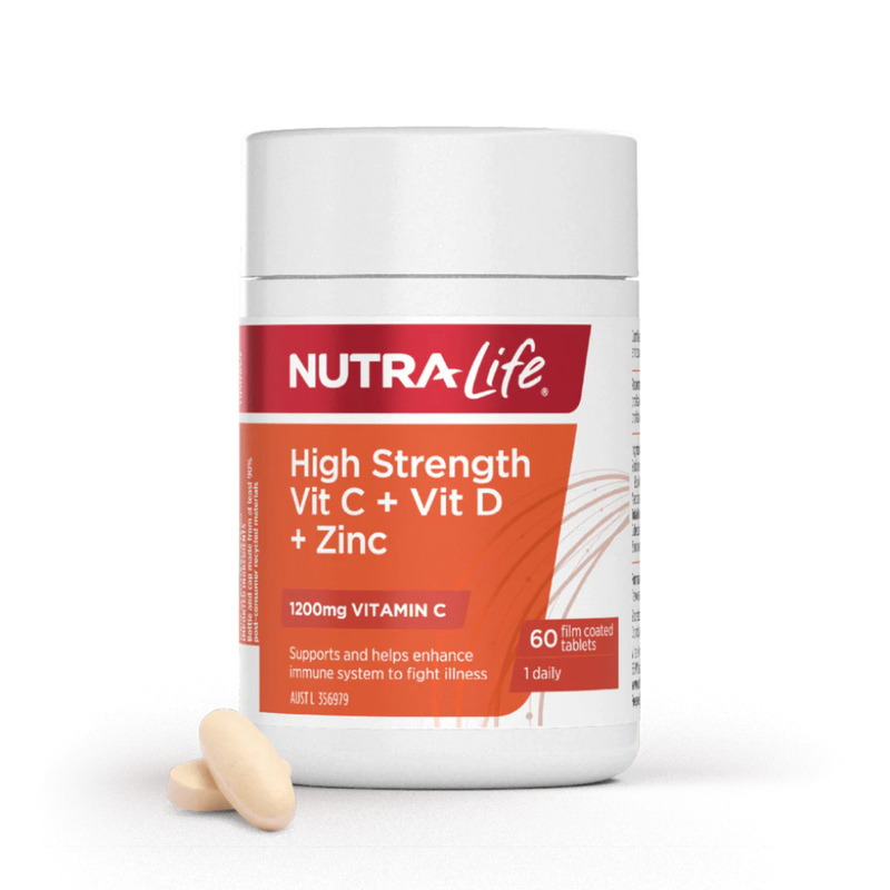 Nutralife Vitamin C 1200 + D + Zinc 60T