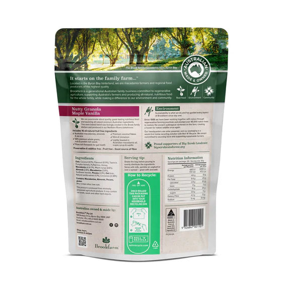 Brookfarm Nutty Granola Maple and Vanilla