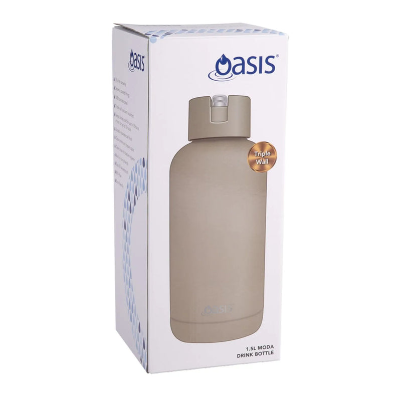 Oasis MODA Drink Water Bottle 1.5L Latte