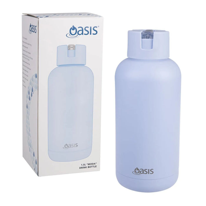 Oasis MODA Drink Water Bottle 1.5L Periwinkle