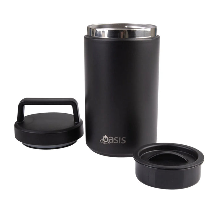 Oasis Food Flask with handle 700ml Black