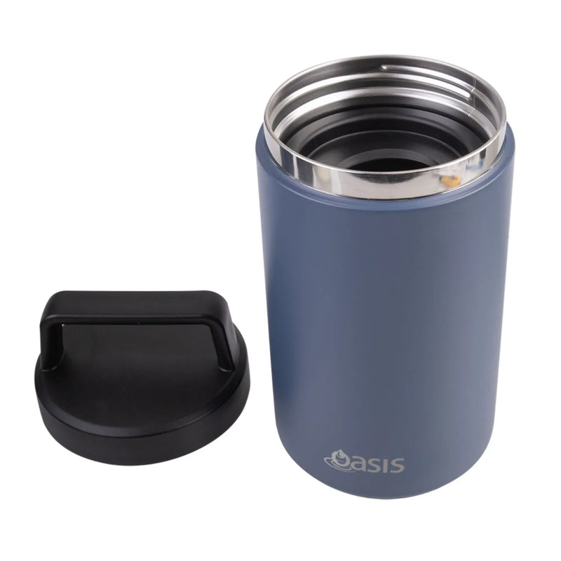 Oasis Food Flask with Handle 700ml-Indigo