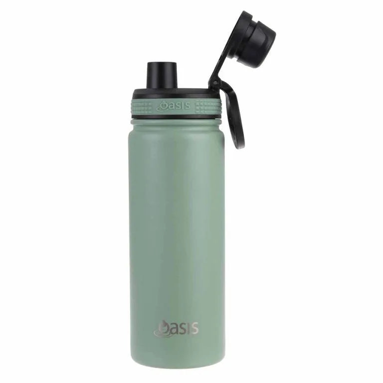 OASIS Sports Bottle 550ml Sage Green