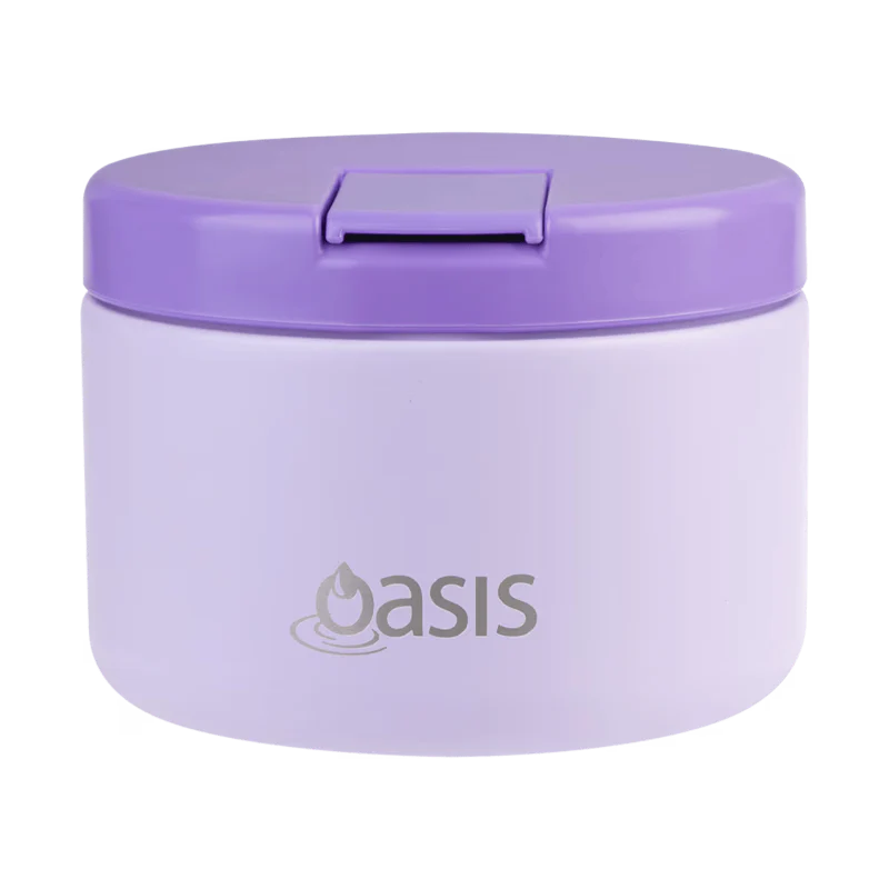 Oasis Food Flask w/ quick release lids 300ml Lilac