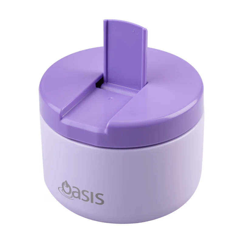Oasis Food Flask w/ quick release lids 300ml Lilac