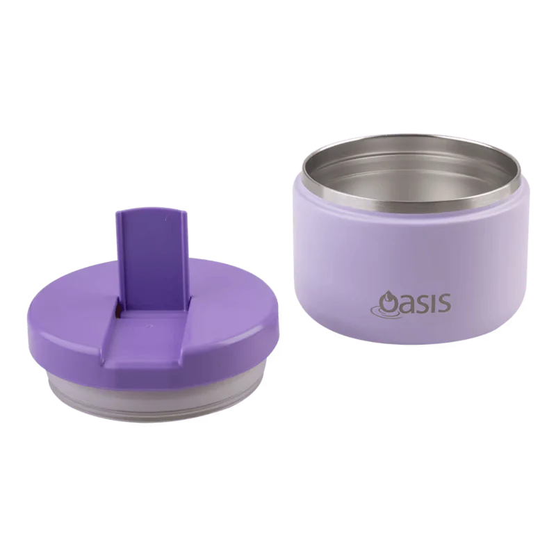 Oasis Food Flask w/ quick release lids 300ml Lilac