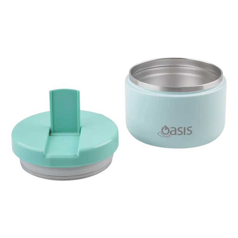Oasis Food Flask w/ quick release lids 300ml Mint